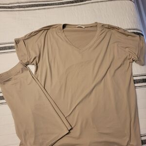 Zenana Cream Lounge Set